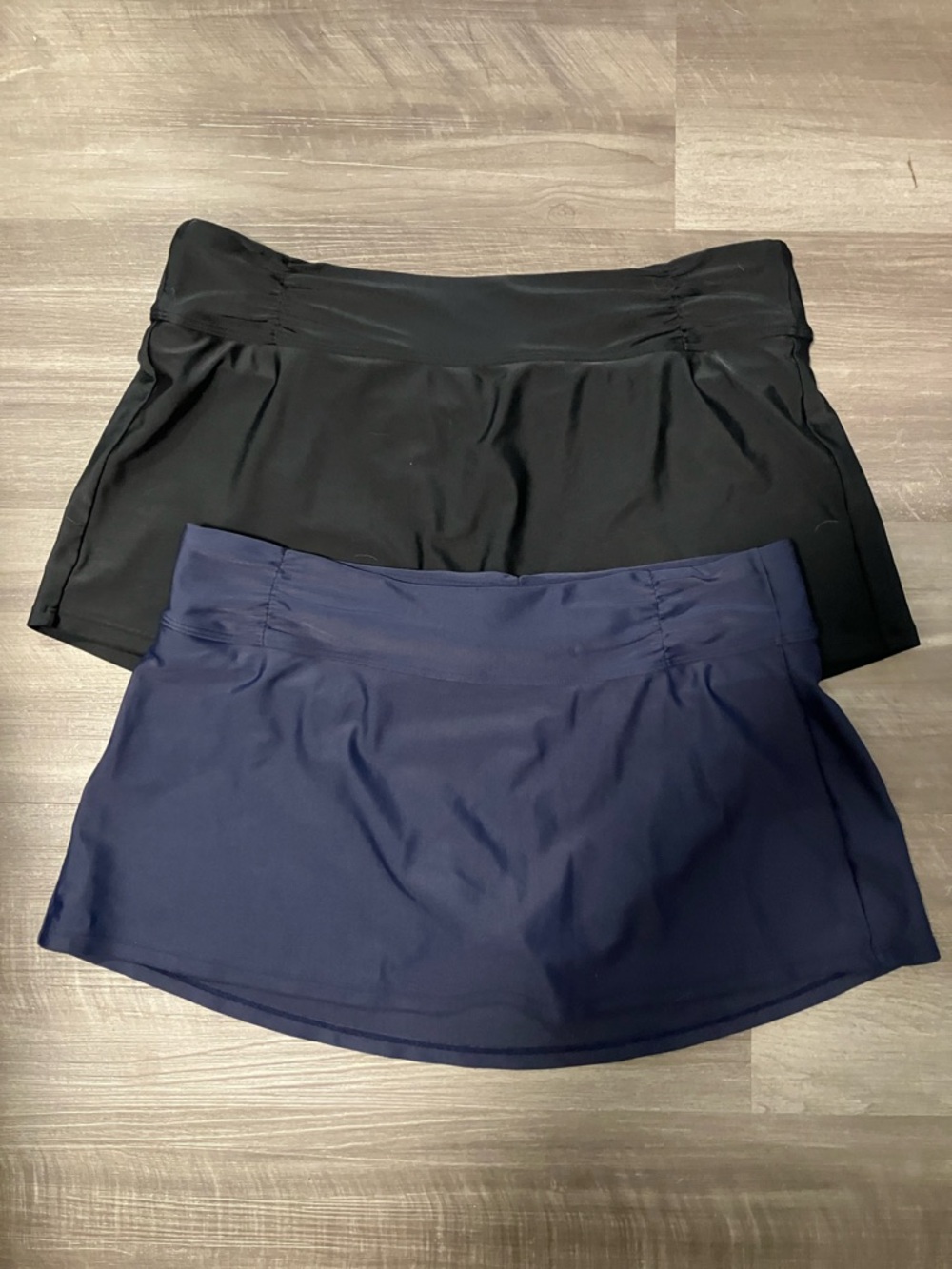 Athleta LOT 2 Swim Skirts small black navy